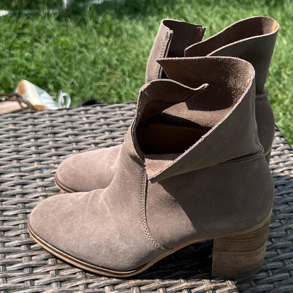 Frye & Co. Suede Leather Slouch Mid-Calf Boots - Picture 2 of 4